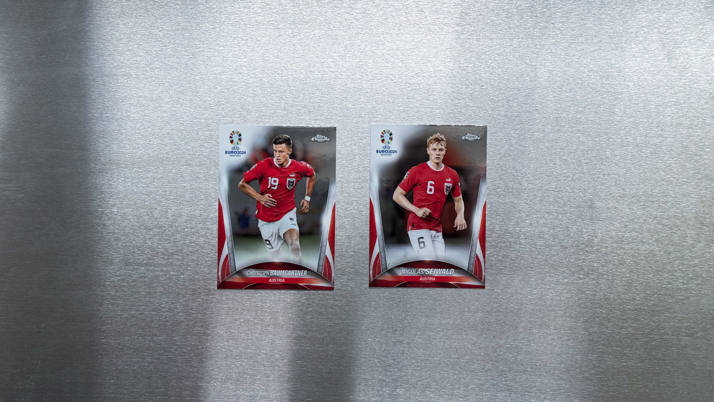 2024 Topps Chrome UEFA Euro - Austria Team Card