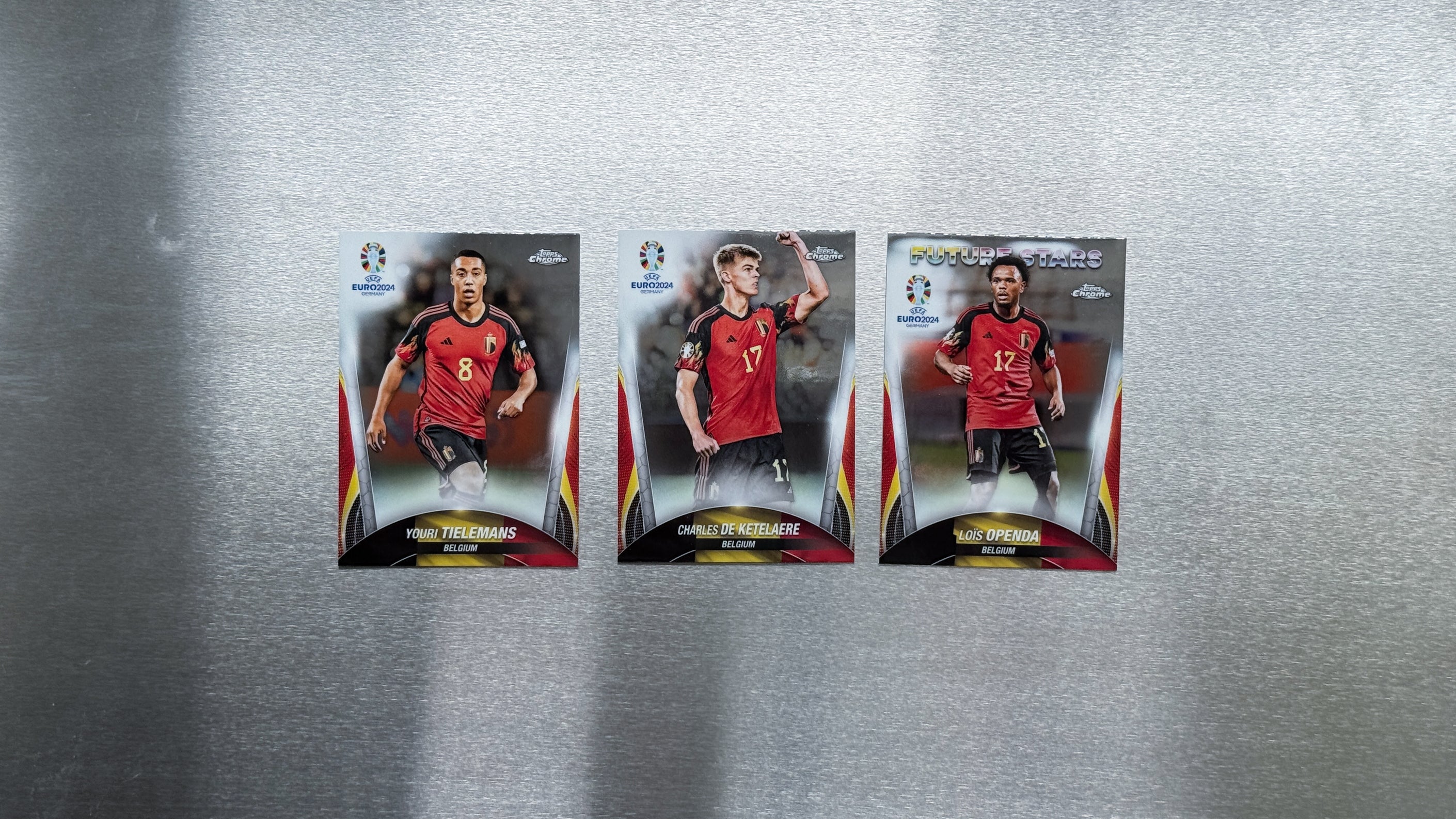 2024 Topps Chrome UEFA Euro - Belgium Team Card