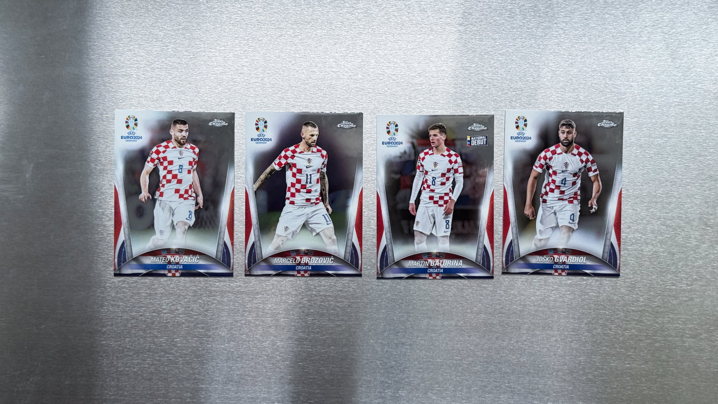 2024 Topps Chrome UEFA Euro - Croatia Team Card