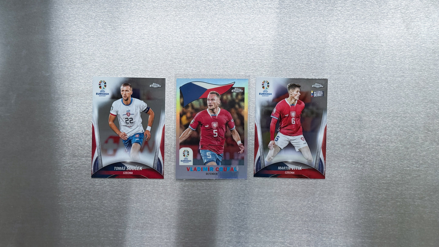 2024 Topps Chrome UEFA Euro - Czechia Team Card
