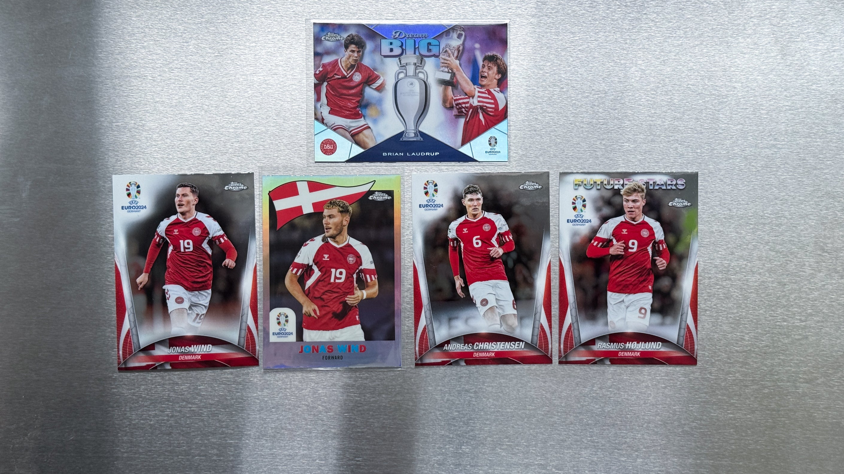 2024 Topps Chrome UEFA Euro - Denmark Team Card