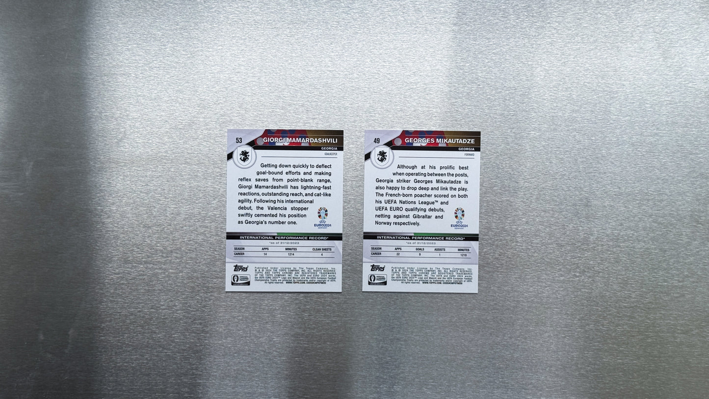 2024 Topps Chrome UEFA Euro - Georgia Team Card