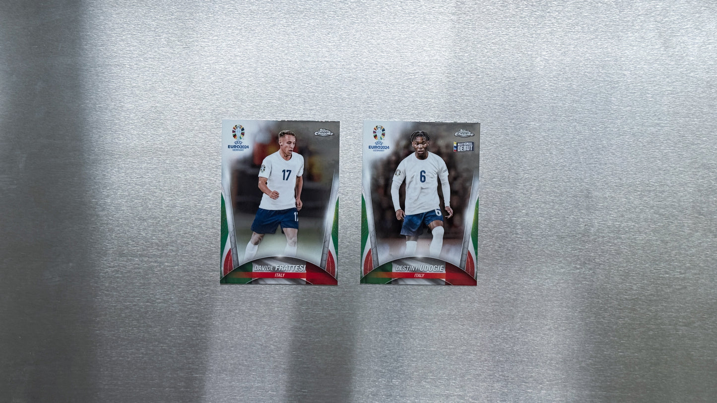 2024 Topps Chrome UEFA Euro - Italy Team Card
