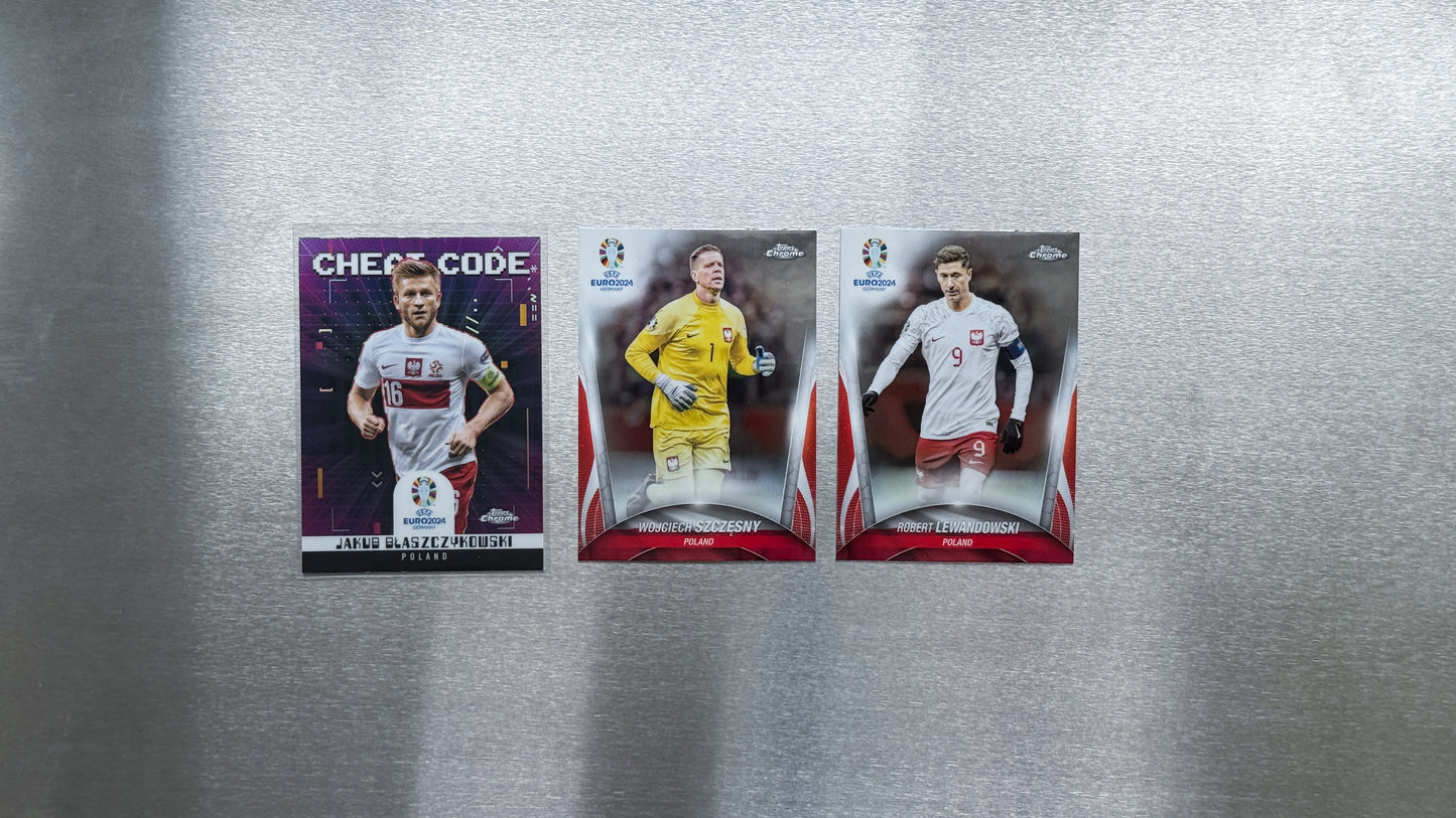 2024 Topps Chrome UEFA Euro - Poland Team Card