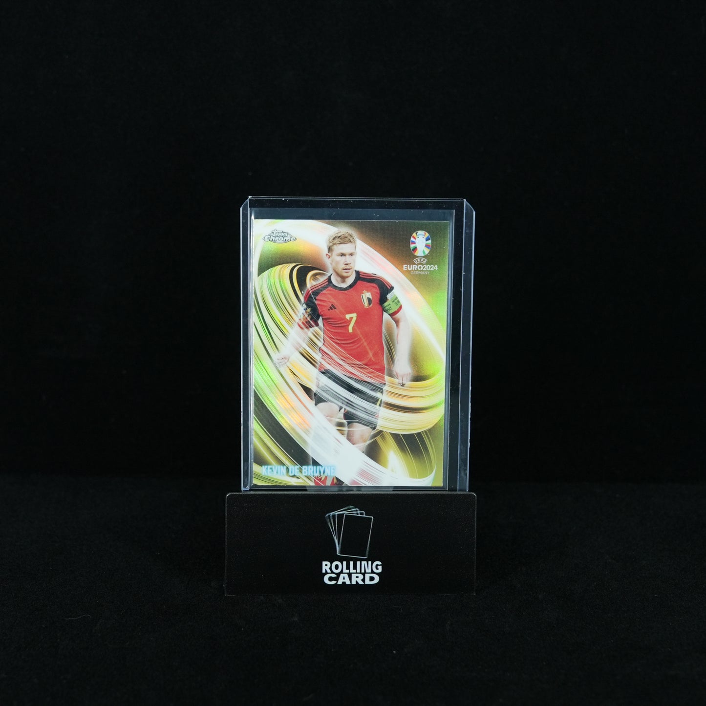 2024 Topps Chrome UEFA Euro - Belgium - Kevin De Bruyne - Neon Nations