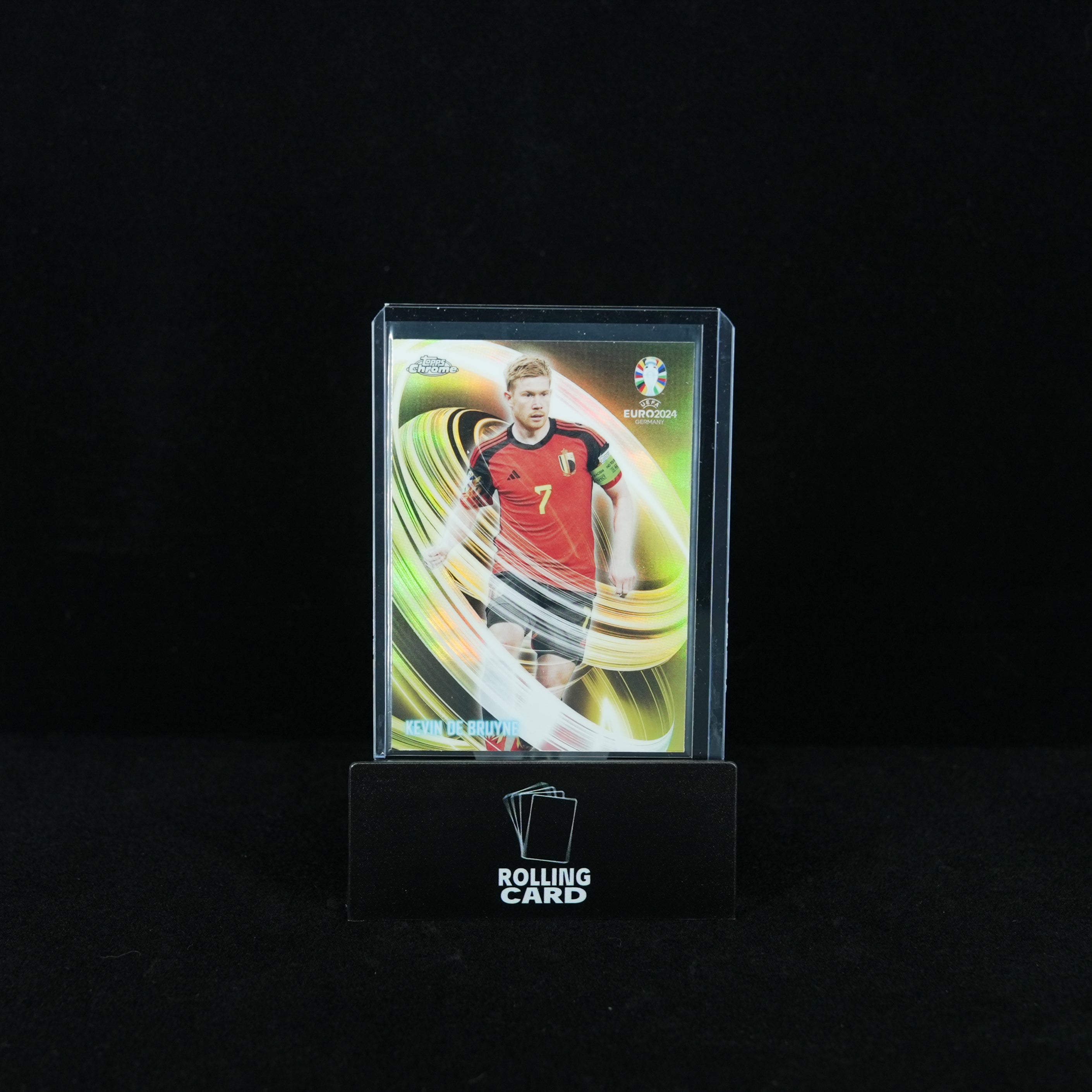 2024 Topps Chrome UEFA Euro - Belgium - Kevin De Bruyne - Neon Nations