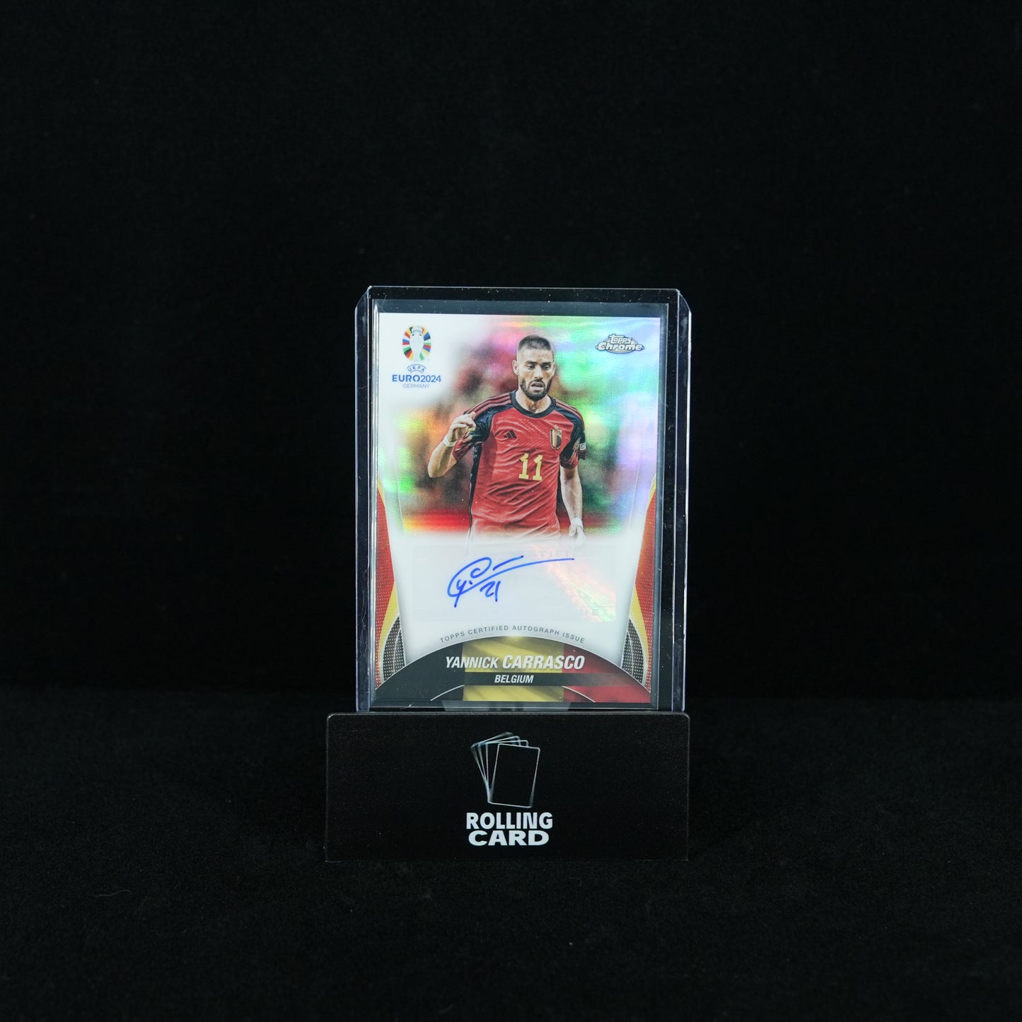 2024 Topps Chrome UEFA Euro - Belgium - Yannick Carrasco - Chrome Autographs