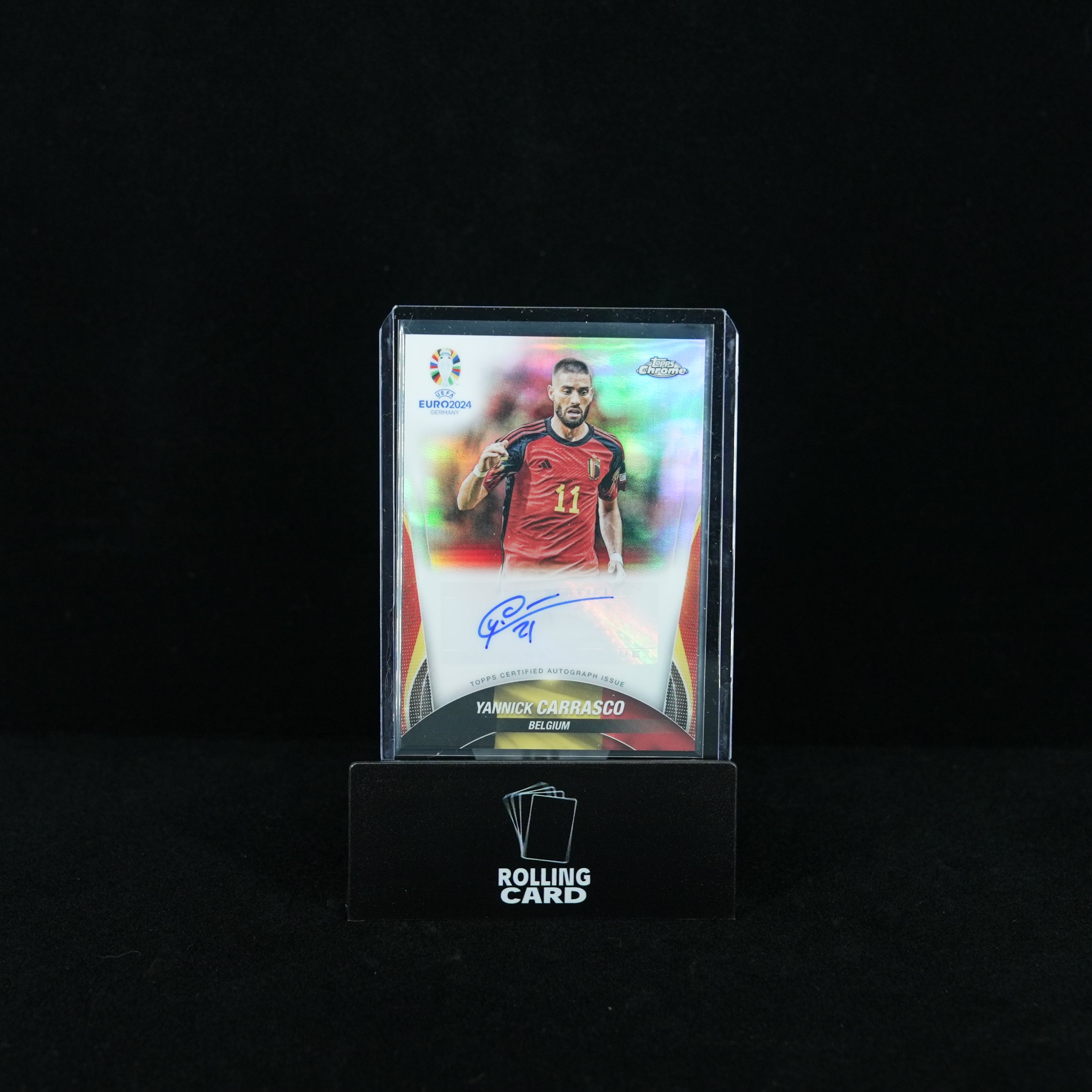 2024 Topps Chrome UEFA Euro - Belgium - Yannick Carrasco - Chrome Autographs