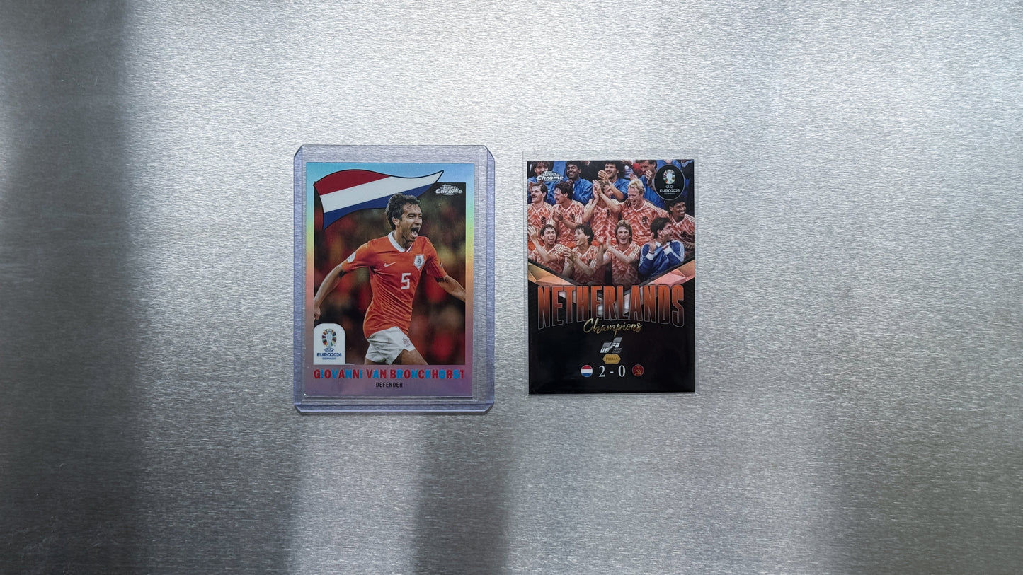 2024 Topps Chrome UEFA Euro - Netherlands Team Card