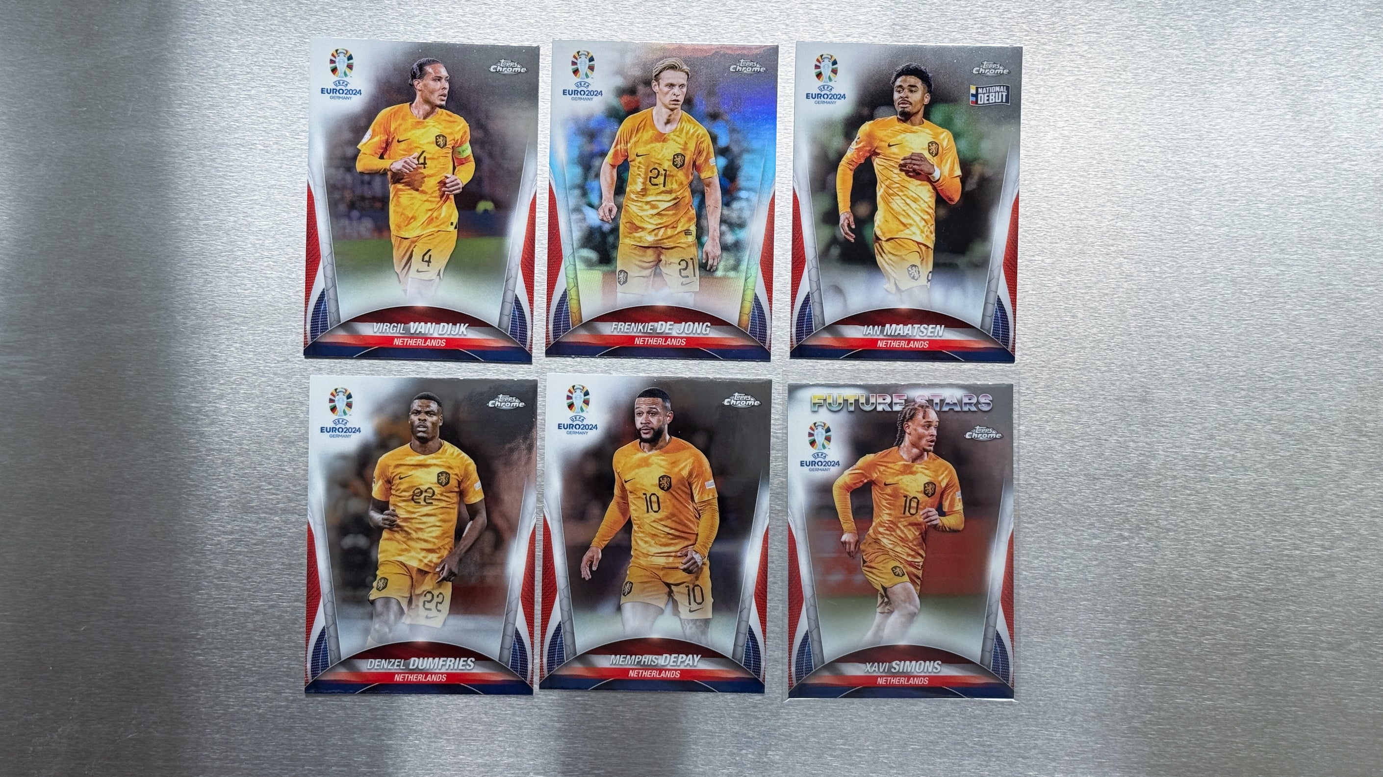 2024 Topps Chrome UEFA Euro - Netherlands Team Card