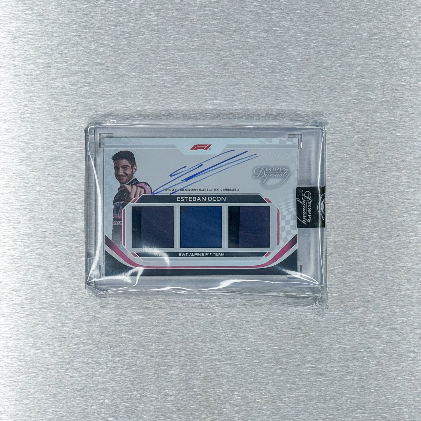 2024 Topps Dynasty Formula 1 - BWT Alpine F1 Team - Esteban Ocon - 5/10  Dynasty Single Driver Triple Relic Autographs EOCII
