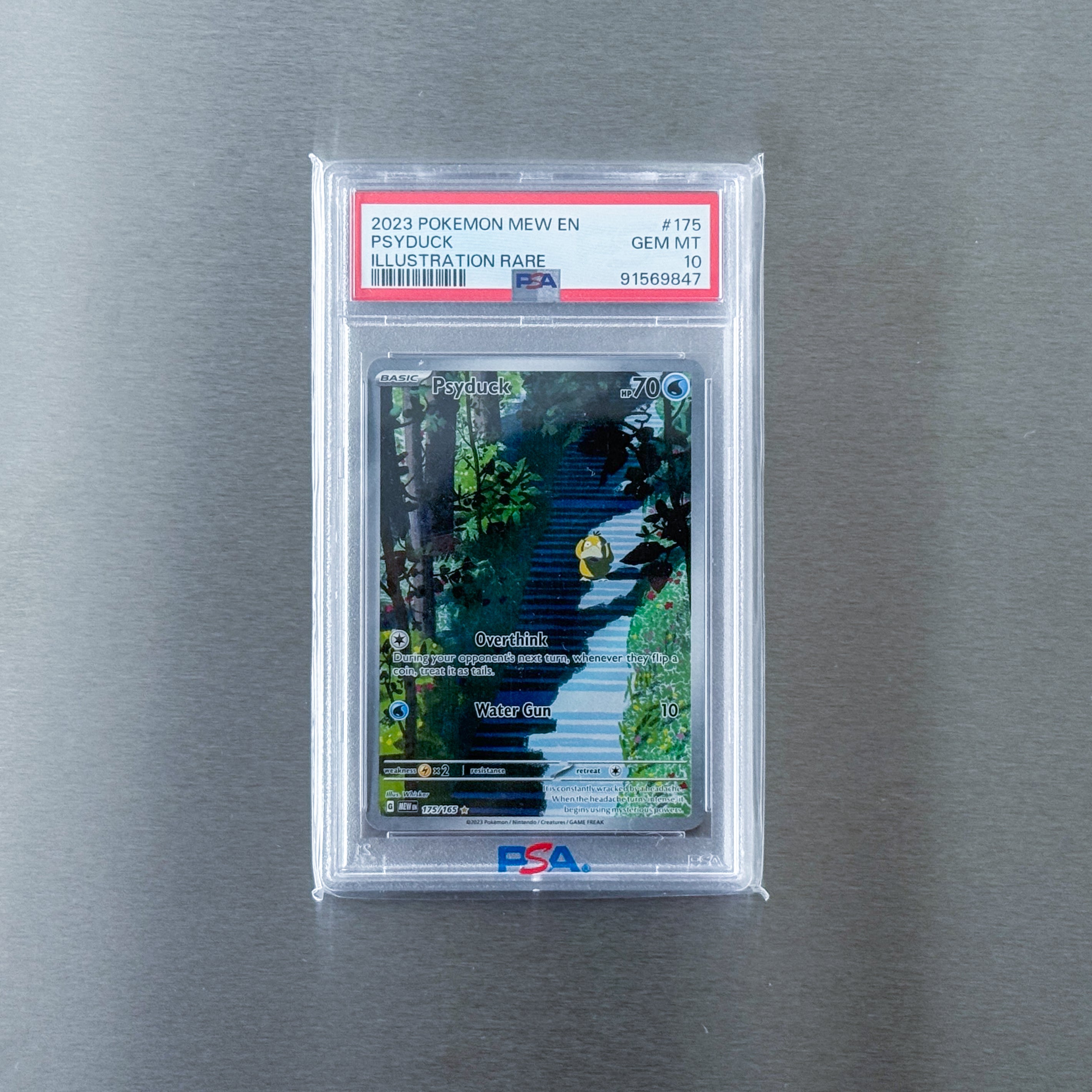 Pokemon Card Scarlet&Violet 151 - Psyduck 175/165 AR Holo PSA 10